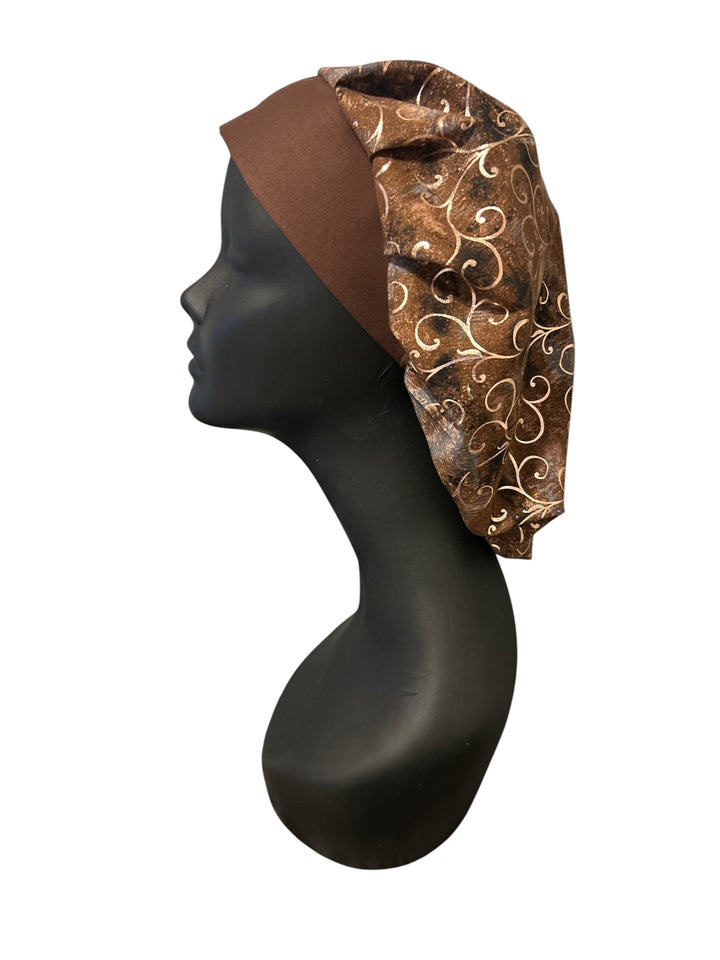 Brown and Gold - Bouffant Cap