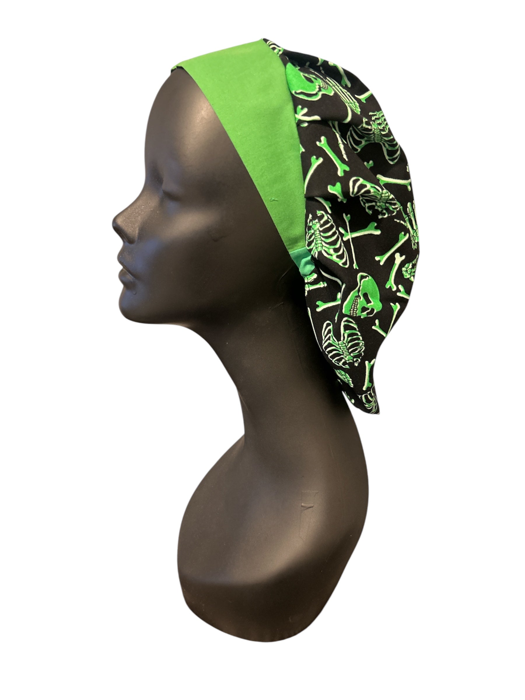 Green Skeleton - Bouffant Cap
