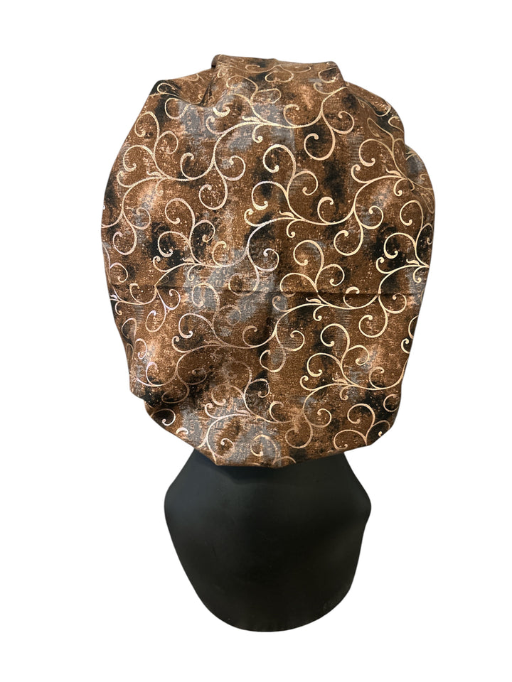 Brown and Gold - Bouffant Cap