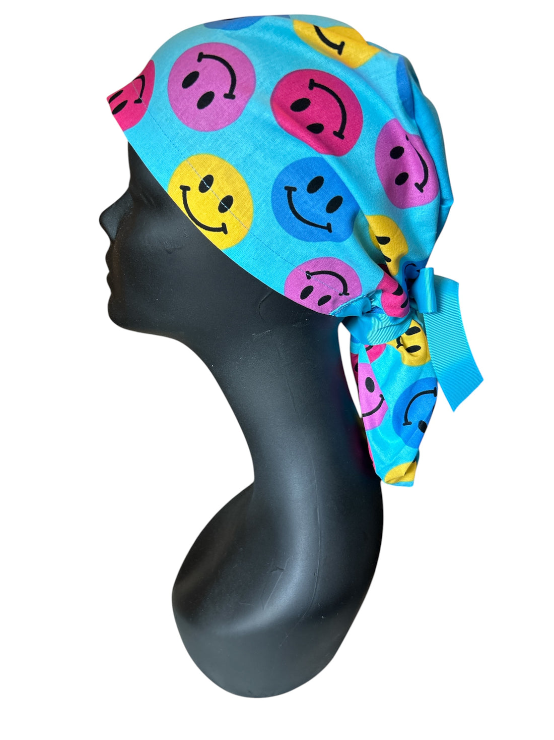 Smiley face- Ponytail Cap