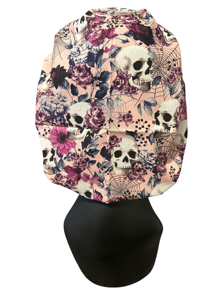 Skulls and Flowers - Bouffant Cap