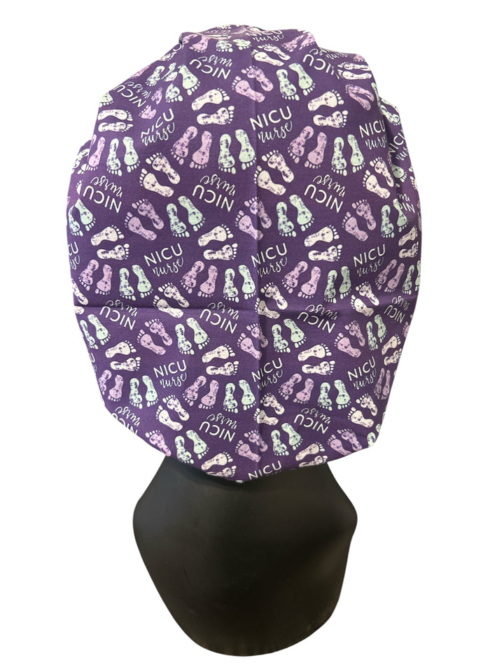 NICU footprints - Bouffant Cap