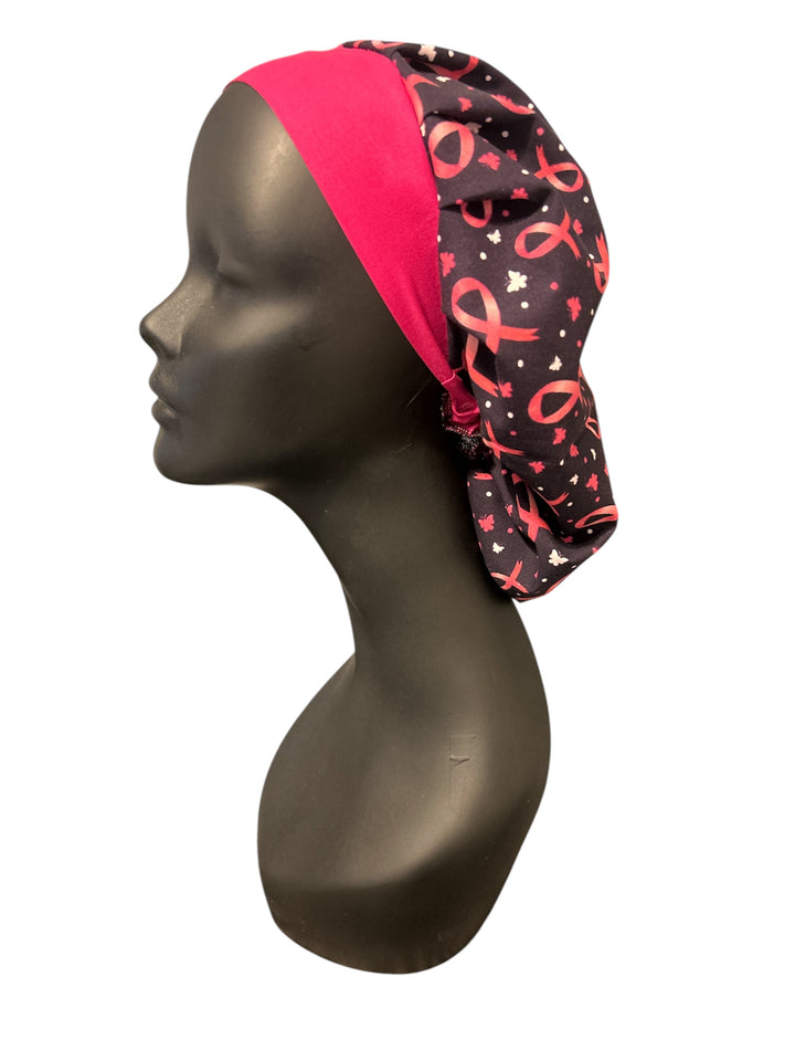 Breast Cancer Ribbon - Bouffant Cap