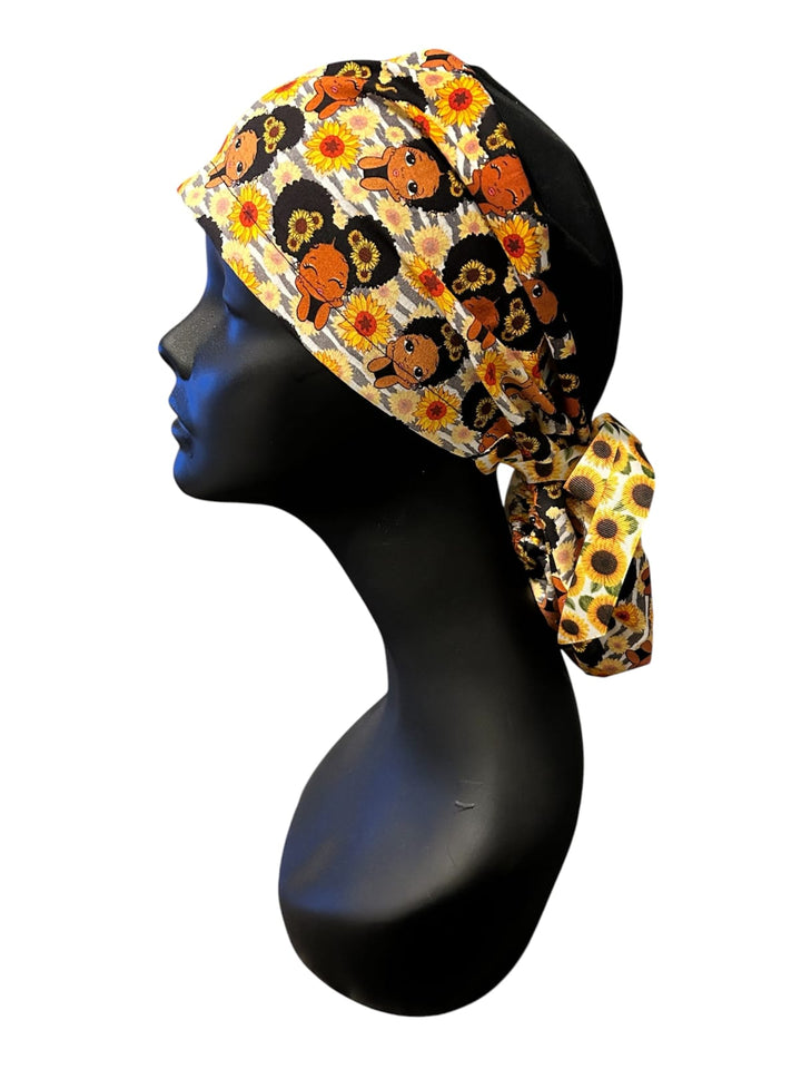 Sunflower girl- Ponytail Cap